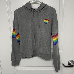 Rainbow Heart Pride Hoodie